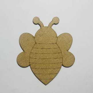 Laser Cut Bumble Bee Wooden Cutout Unfinished Craft Free Vector