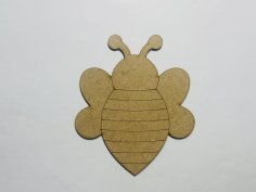 Laser Cut Bumble Bee Wooden Cutout Unfinished Craft Free Vector