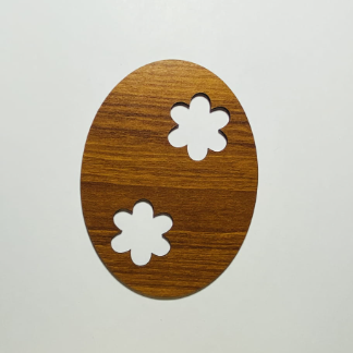 Laser Cut Unfinished Wooden Easter Egg Cutout Free Vector