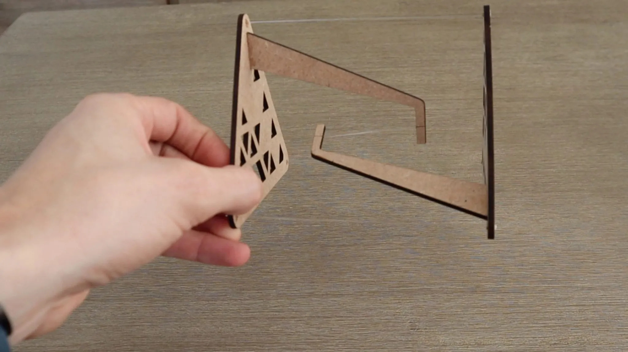 Laser Cut Impossible Table Tensegrity Table DXF File