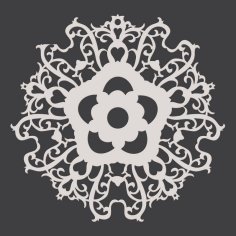 Laser Cut Decorative Jali Design Template DXF File