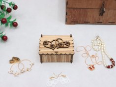 Laser Cut Small Jewelry Box 3mm Free Vector