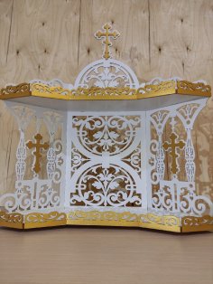 Laser Cut Iconostasis Shelf For Icons 3mm Free Vector