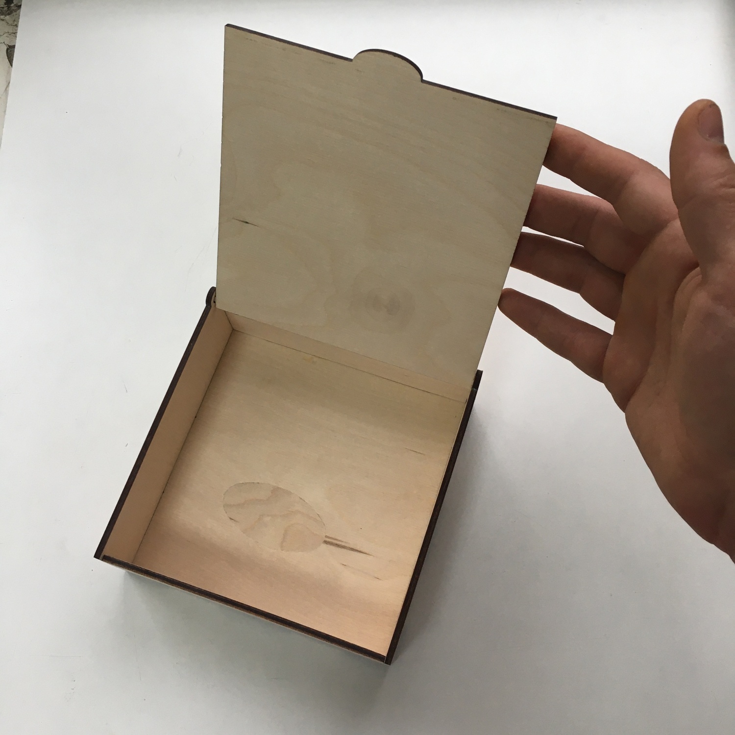 Laser Cut Wooden Engraved Box 15x15x5cm Free Vector