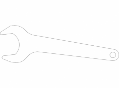 ER16 Collet Wrench Imperial dxf File