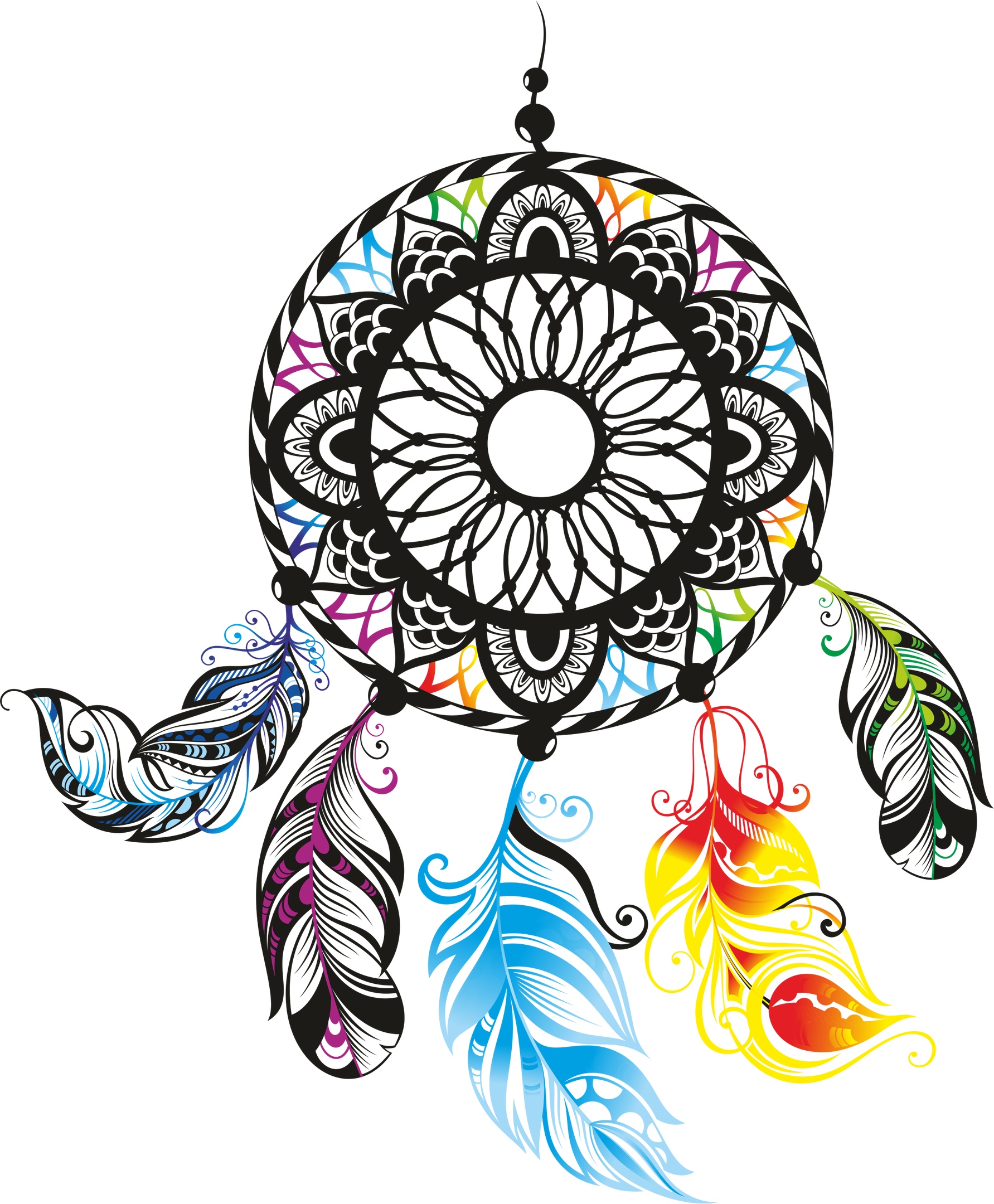 Download Dreamcatcher Color Free Vector cdr Download - 3axis.co