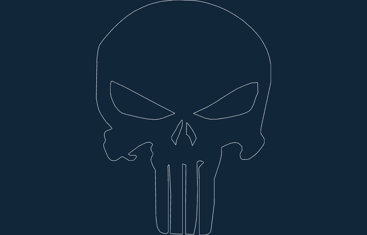 PUNISHER dxf File Free Download - 3axis.co
