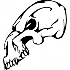 Skull 017 dxf File