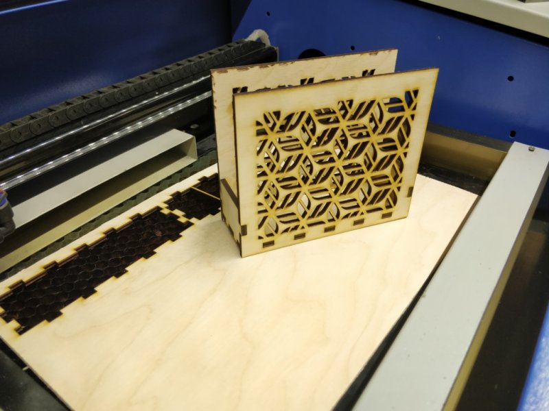 Laser Cut Decorative Napkin Holder SVG File Free Download - 3axis.co - 3D model önizlemesi