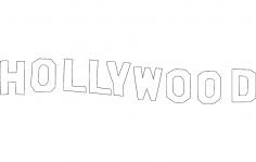 Hollywood Silhouette dxf File