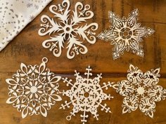 Laser Cut Snowflake SVG