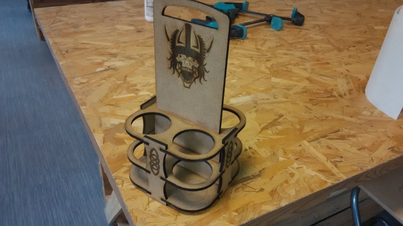 Laser Cut Beer Pack Free Vector Download - 3axis.co - 3D model önizlemesi