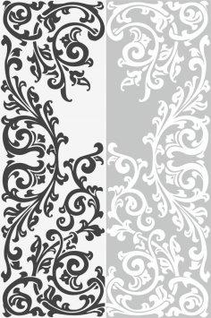 Abstract Floral Ornament Sandblast Pattern Free Vector