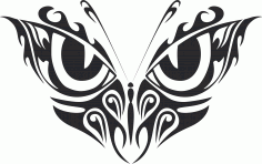 Tribal Butterfly Vector Art 33 DXF File