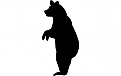 Bear Standing dxf File