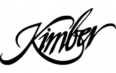 Kimber Gun Logo dxf File