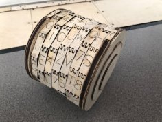Laser Cut Cryptex Puzzle Box DXF File