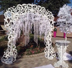 DIY Wedding Arch with Table Decor DXF File