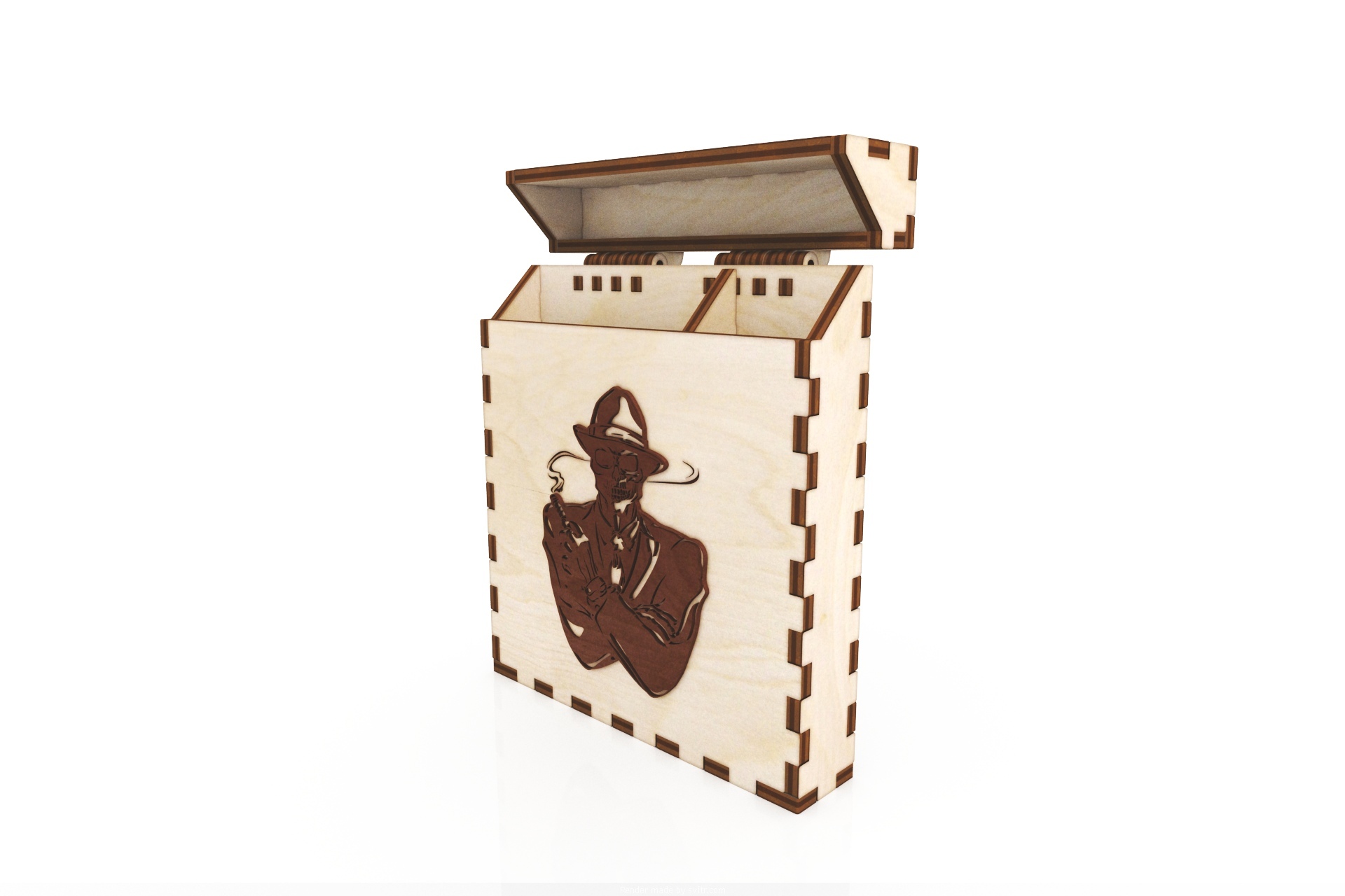 Laser Cut Wooden Cigarette Box 100mm Free Vector Cdr 3axis Co
