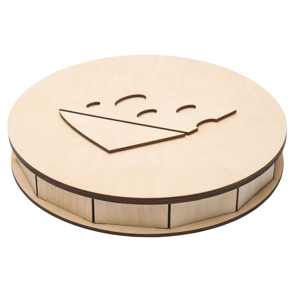 Laser Cut Wooden Cheese Box 4mm Free Vector