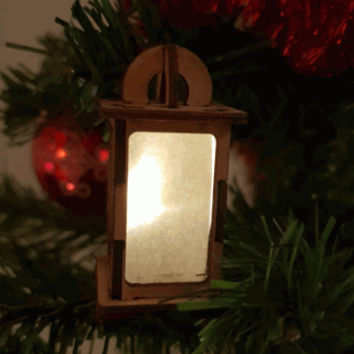 Laser Cut Tiny Christmas Lantern SVG File