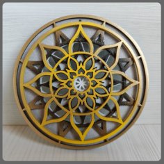 Laser Cut Multilayer Mandala Free Vector