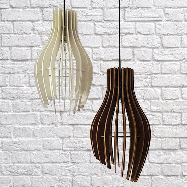 Free Laser-Cut Wooden Lampshade Cutting Files
