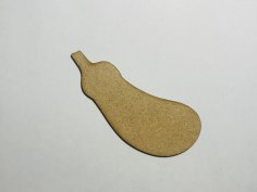 Laser Cut Eggplant Unfinished Wood Shape Cutout Free Vector