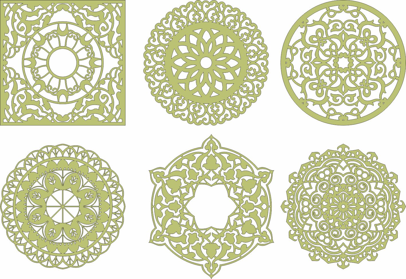 STL file Floral mandala stencil, printable mandala decoration