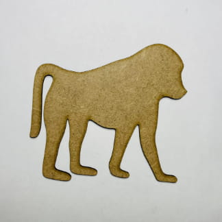 Laser Cut Baboon Unfinished Wood Cutout Shape Free Vector
