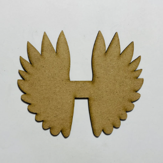 Laser Cut Unfinished Angel Wings Wood Cutout Free Vector