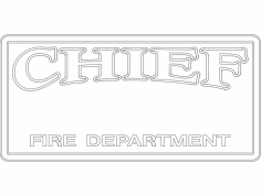 Chief Fire Department 2 dxf File