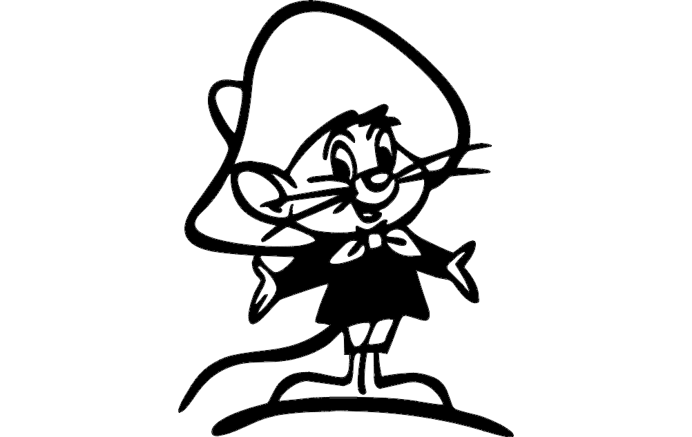 Download Speedy Gonzales Sketch Art Wallpaper, draw speedy gonzales 