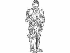 Armor Suit 2 dxf File