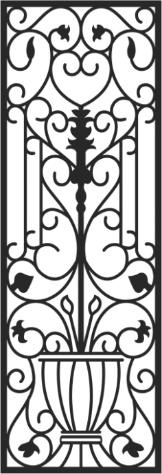 Faux Wrought Iron Pattern Free Vector