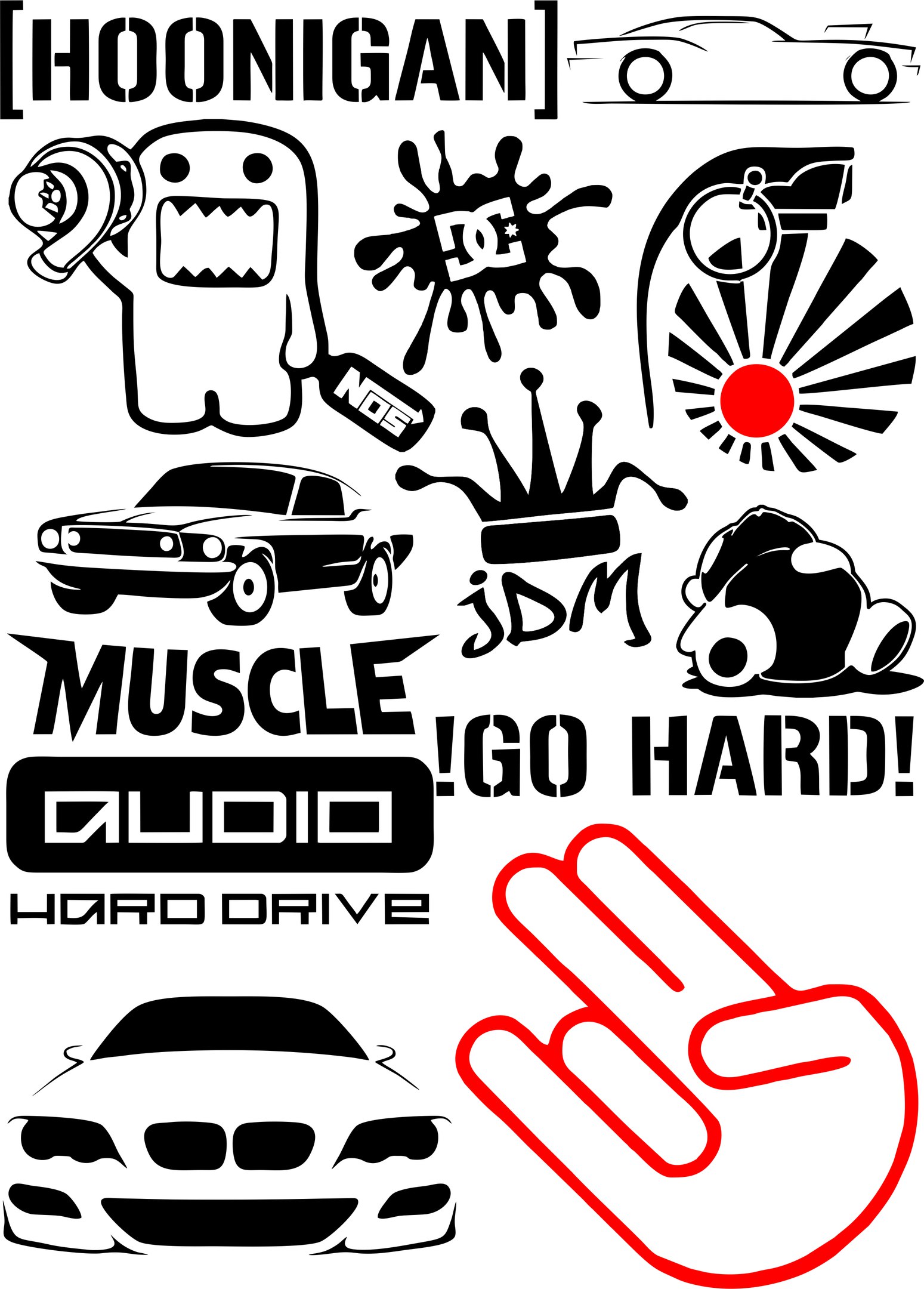 Vinyl stickers and badges Vector Pack Free Vector cdr Download 3axis.co