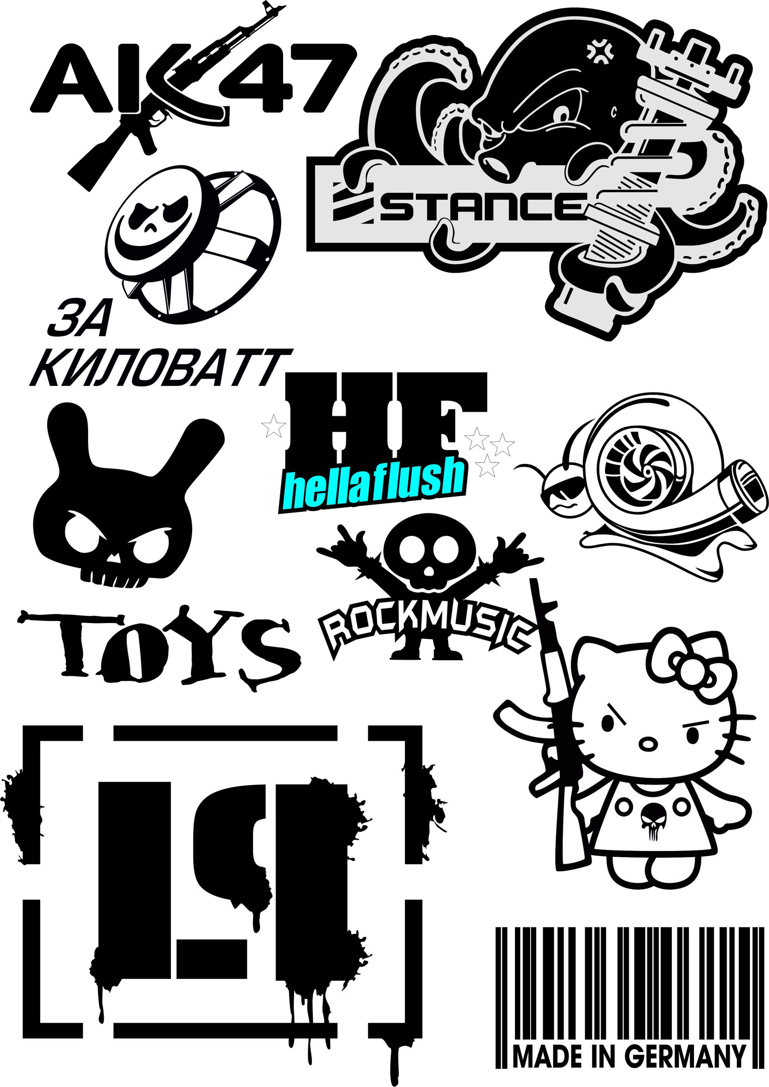 Vector car stickers Free Vector cdr Download - 3axis.co
