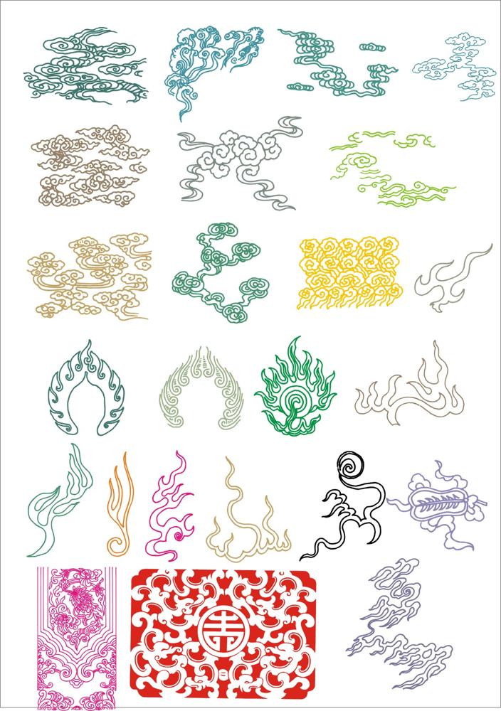 Clouds, cloud patterns, clouds vector Free Vector cdr Download - 3axis.co