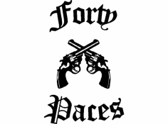 Forty Paces dxf File