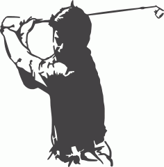 Golfer DXF File