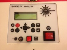 Laser Cut SH-K40 IV Control Panel SVG File