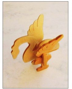 Bird Laser Cut 3D Puzzle PDF File