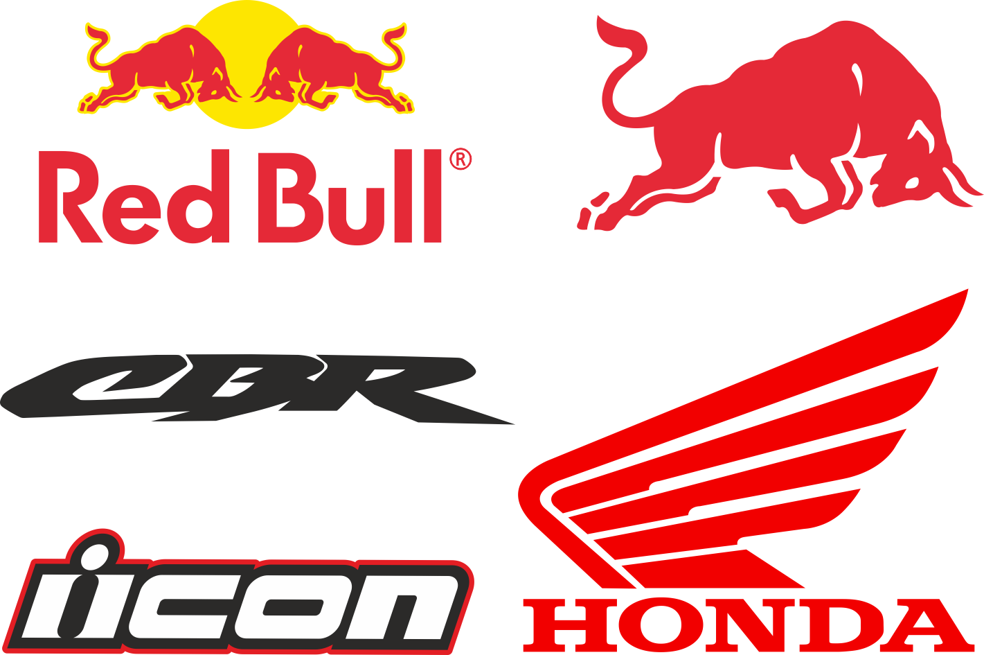 Red Bull Honda Cbr Logo Vector Set Free Vector cdr Download - 3axis.co