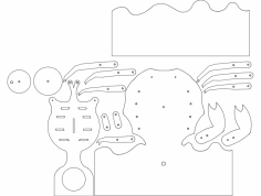 Crab All Parts dxf File