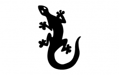 Lizard Silhouette dxf File