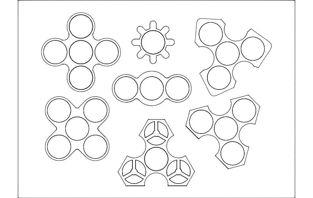 Laser Cut Pucket Game Board Game DXF File Free Download 