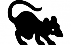 Rat silhouette dxf File