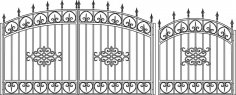 Forged Gates Sketch Vector Free Vector