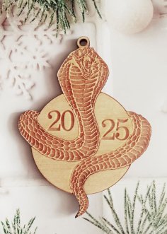 Laser Cut Cobra Snake Ornament Free Vector