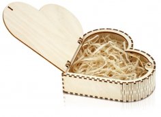 Laser Cut Living Hinge Wooden Jewelry Box Free Vector